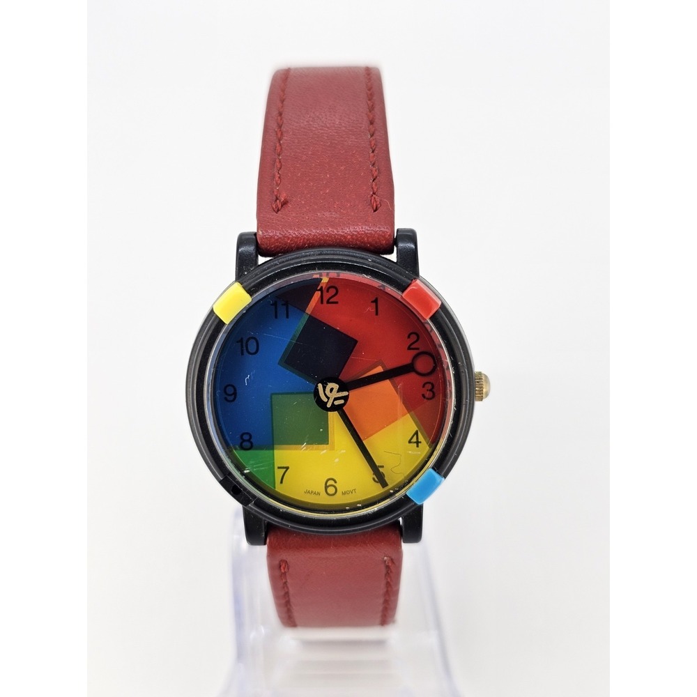 VTG John Zaboyan Rainbow Geometic Limited Edition Women's 32MM Watch New Battery